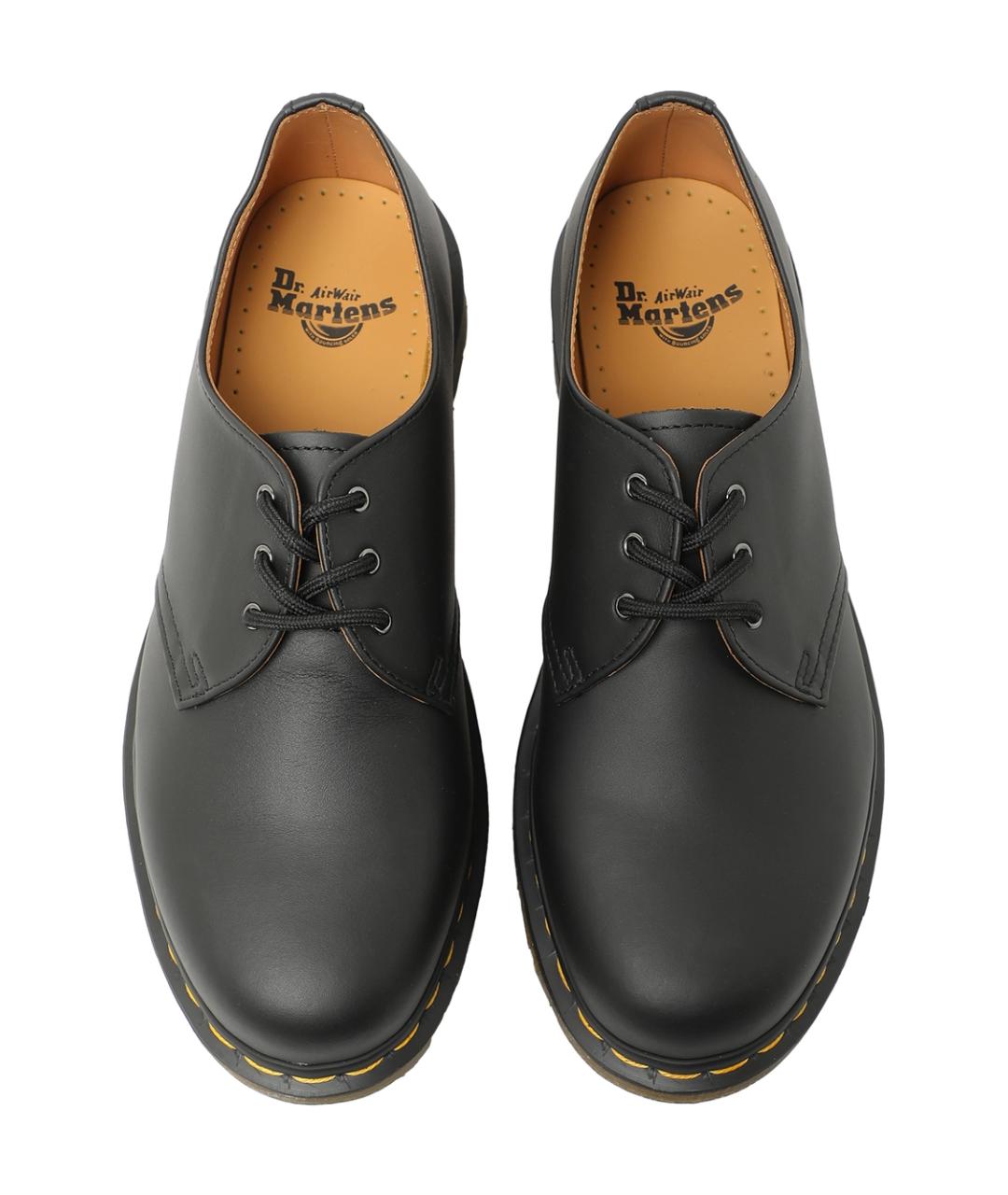 DR. MARTENS Черные кожаные низкие ботинки, фото 3