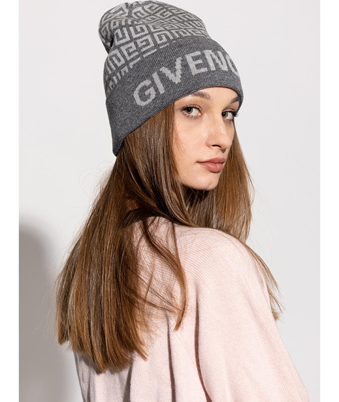 GIVENCHY Серая шерстяная шапка, фото 3