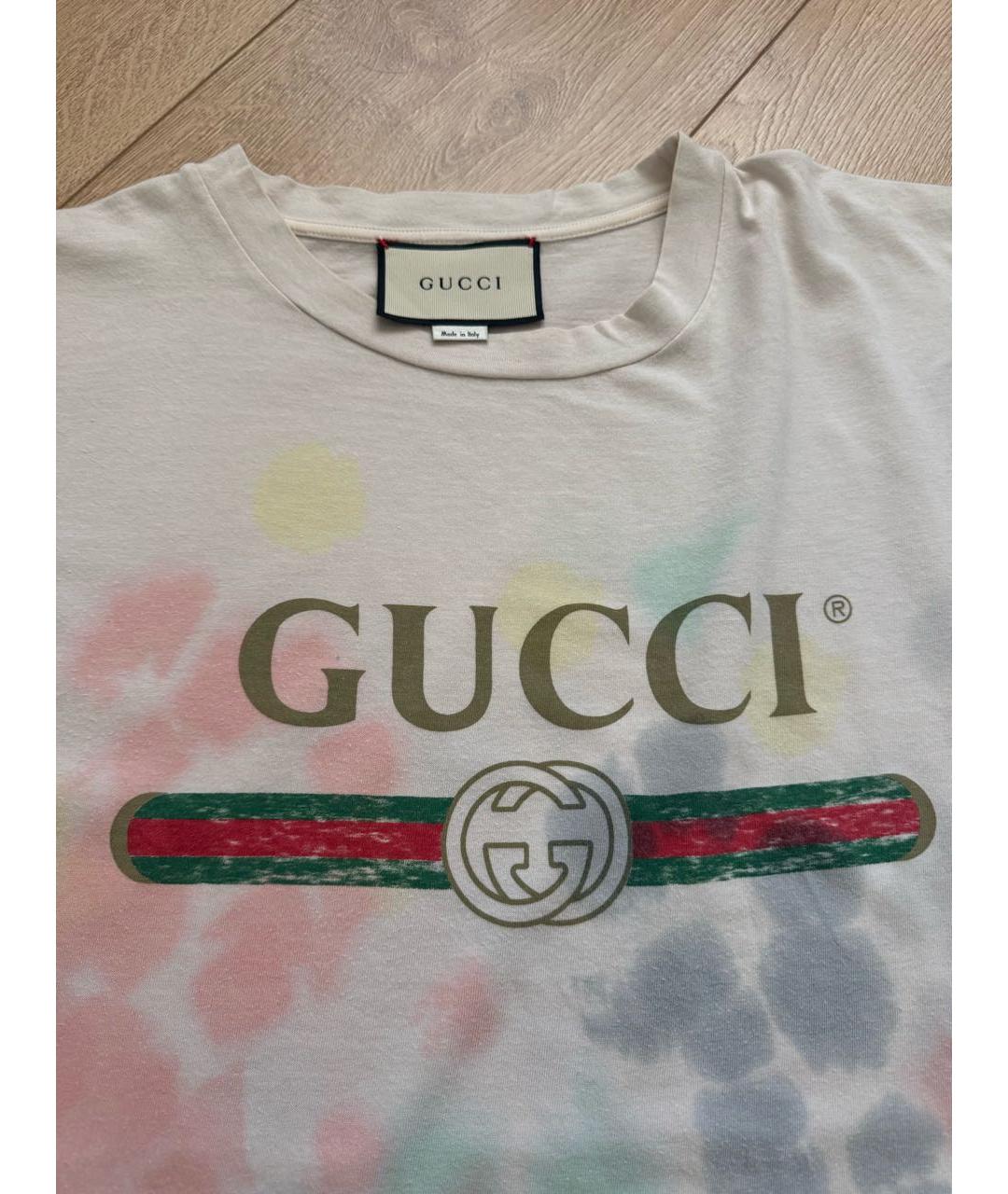 GUCCI Мульти хлопковая футболка, фото 3