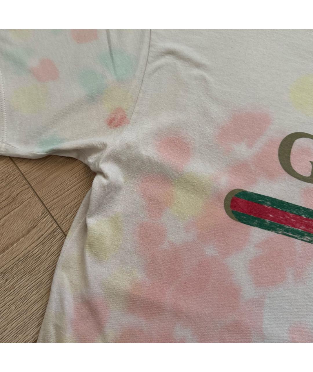 GUCCI Мульти хлопковая футболка, фото 4