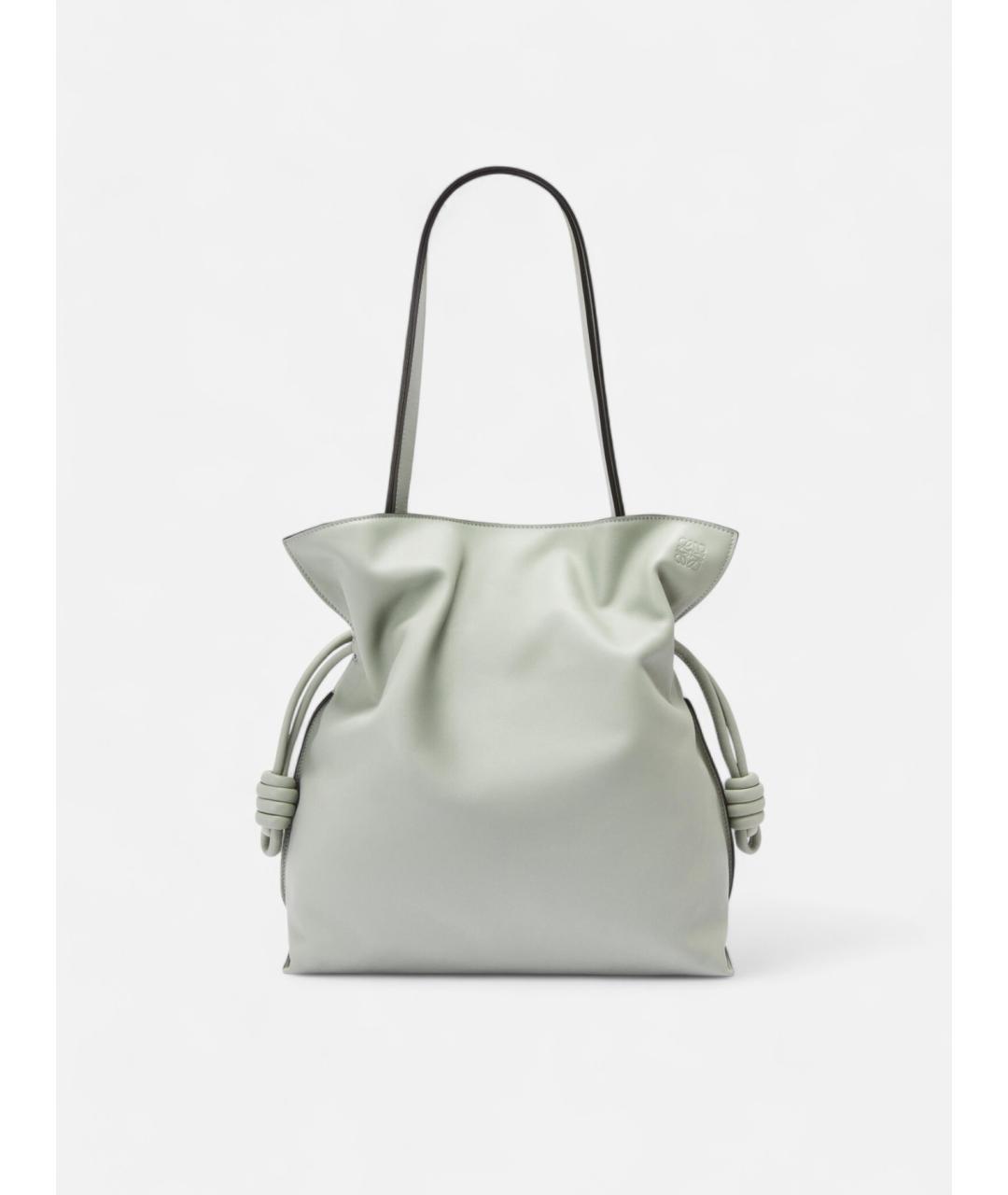 LOEWE Серая кожаная сумка через плечо, фото 3