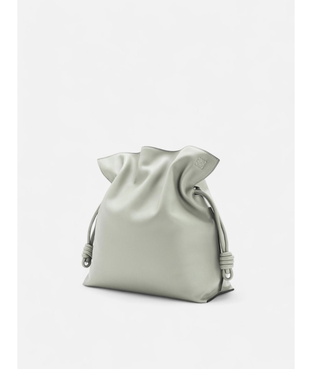 LOEWE Серая кожаная сумка через плечо, фото 2