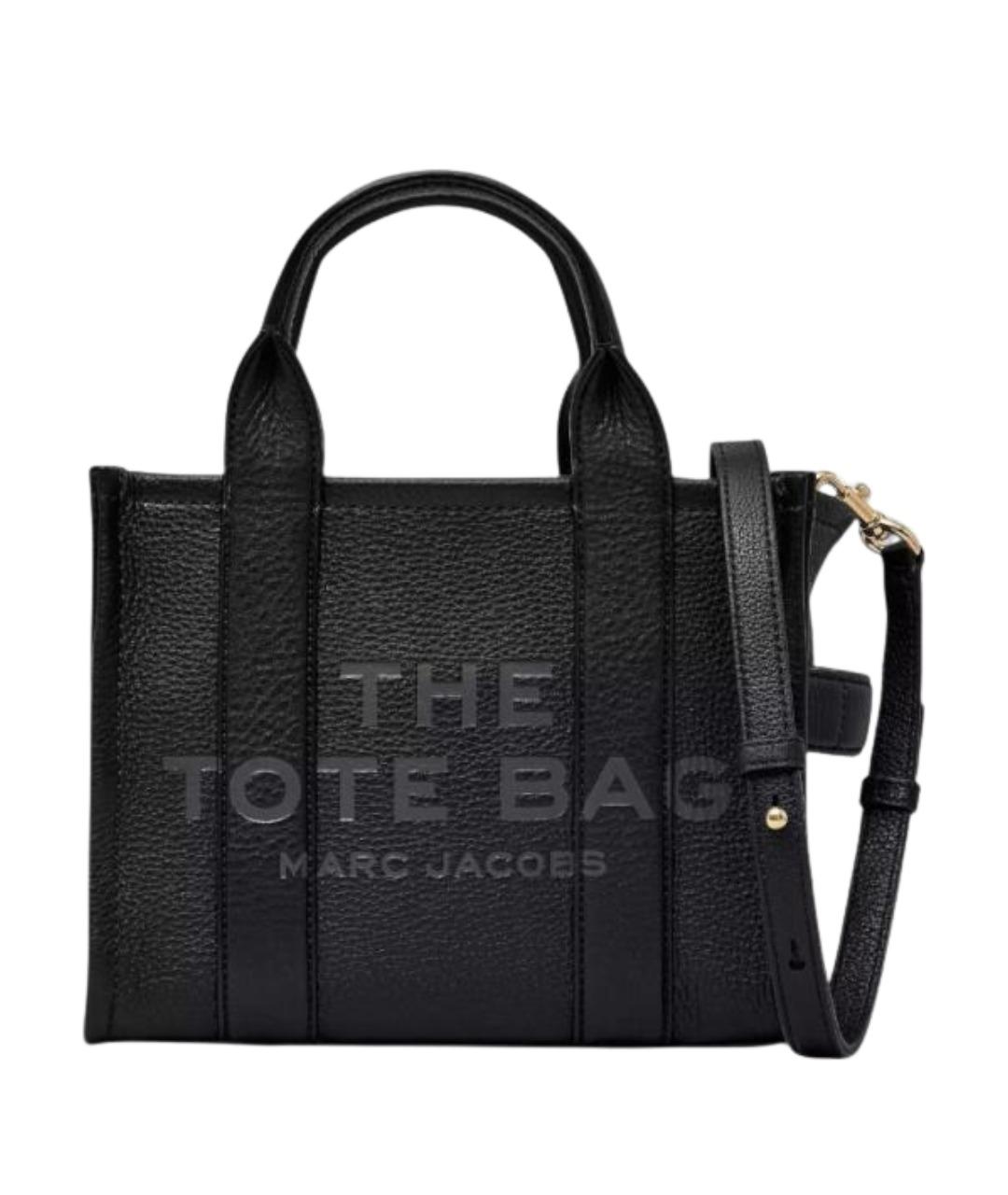 MARC JACOBS Черная кожаная сумка тоут, фото 1