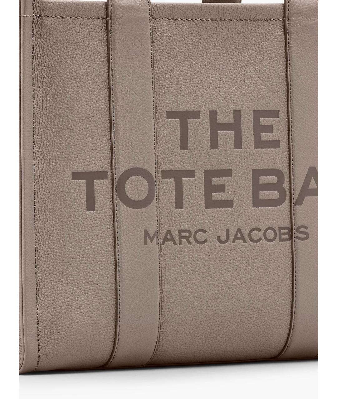 MARC JACOBS Серая кожаная сумка тоут, фото 4