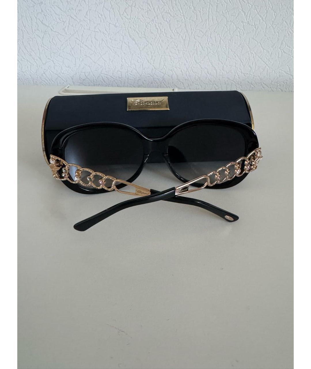 CHOPARD Черные пластиковые солнцезащитные очки, фото 3
