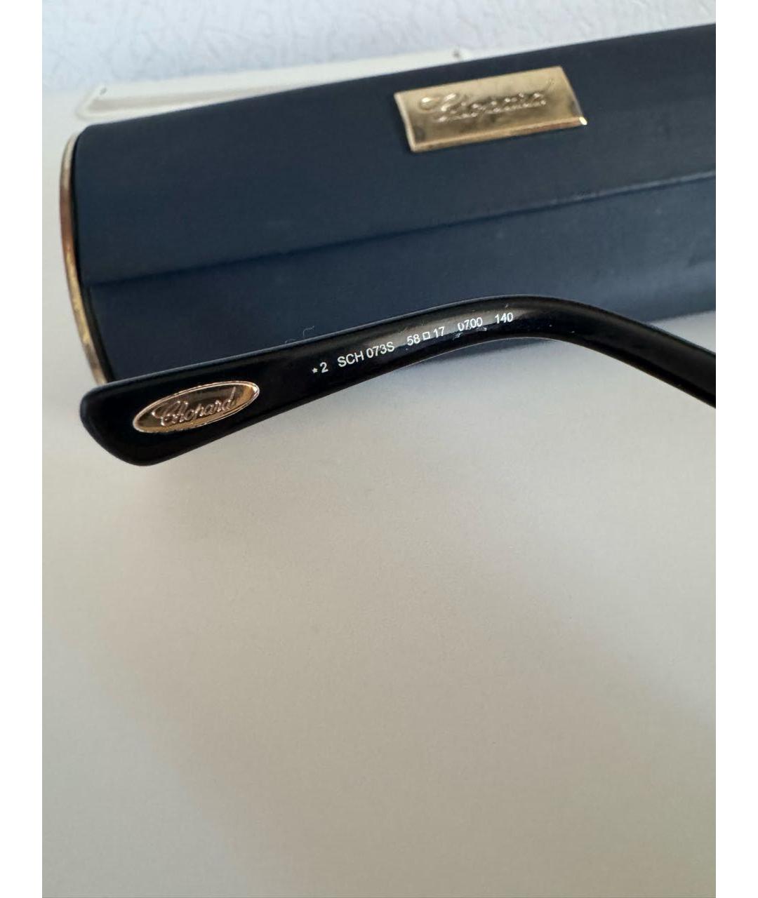 CHOPARD Черные пластиковые солнцезащитные очки, фото 7