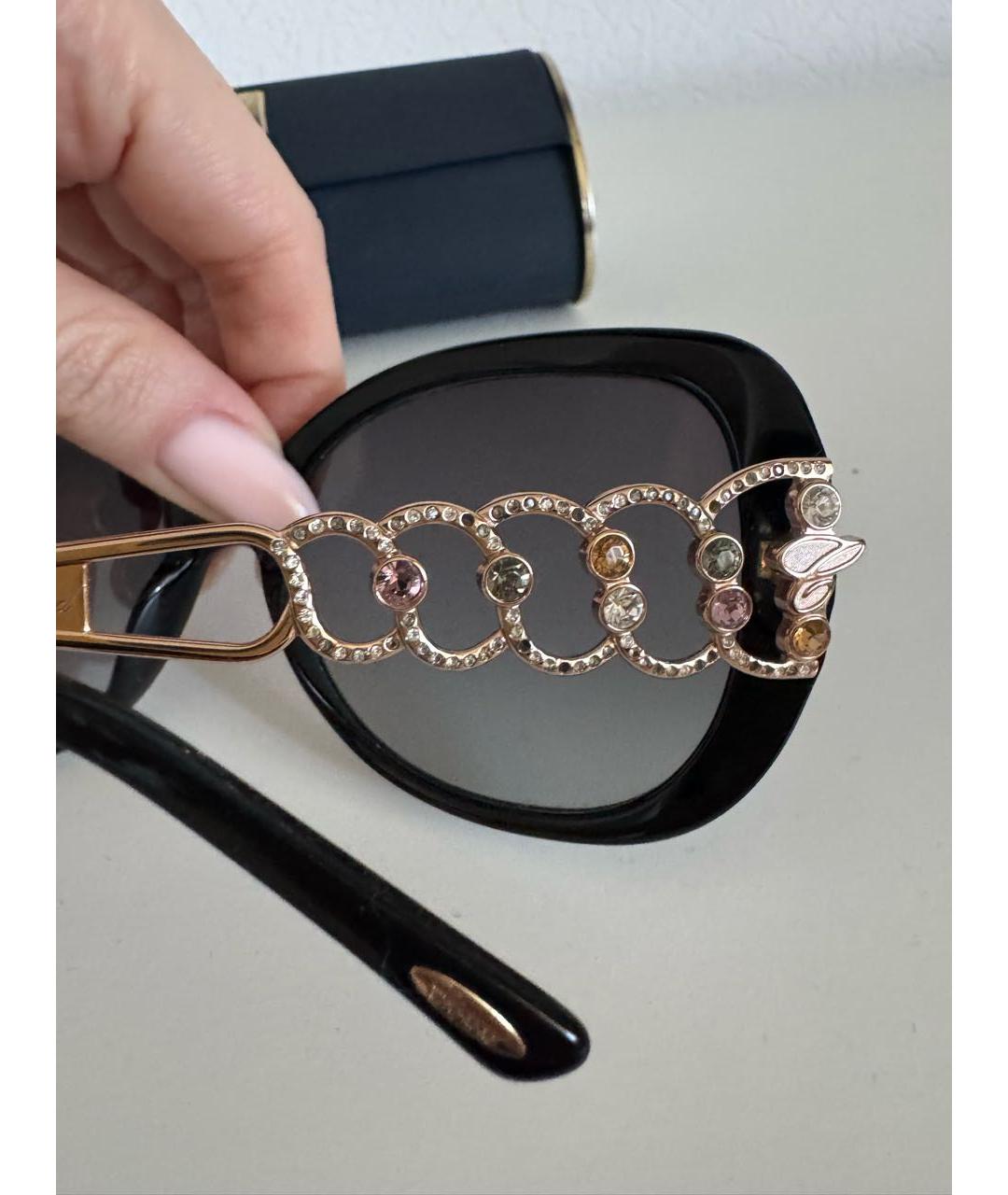 CHOPARD Черные пластиковые солнцезащитные очки, фото 5
