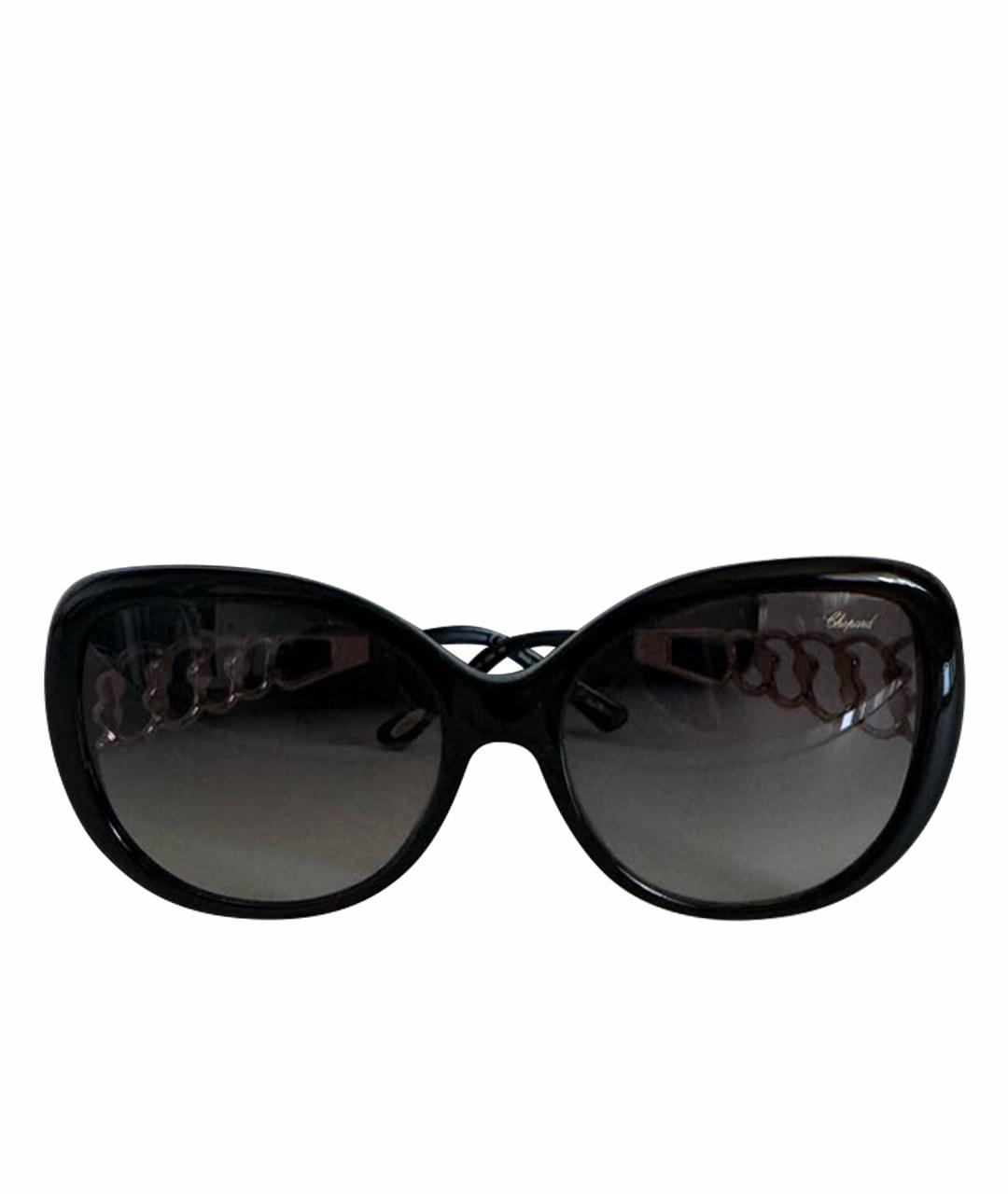 CHOPARD Черные пластиковые солнцезащитные очки, фото 1