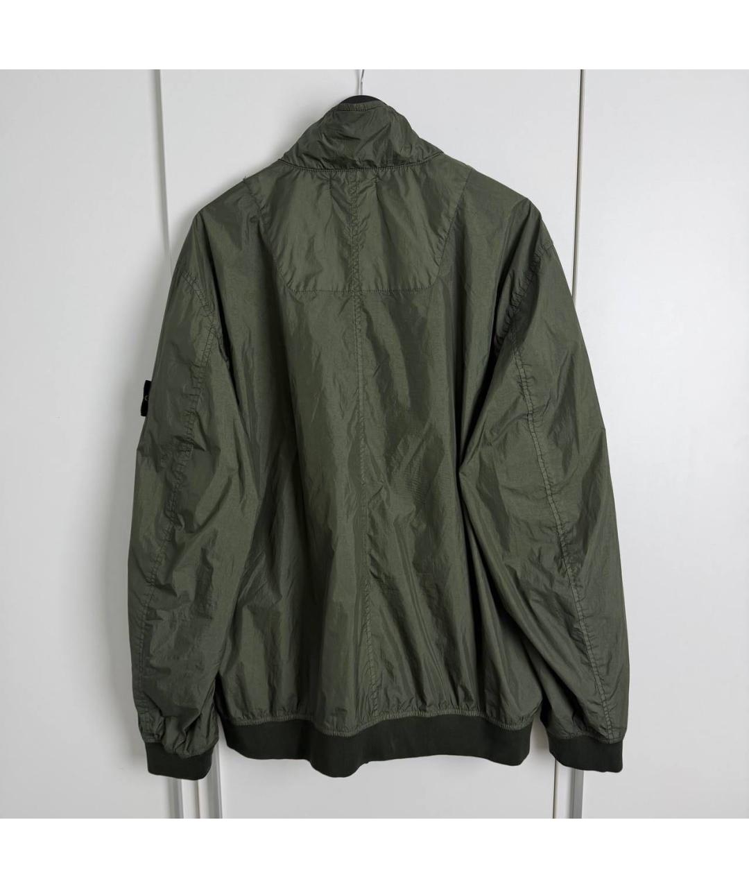 STONE ISLAND Хаки полиамидовая куртка, фото 3