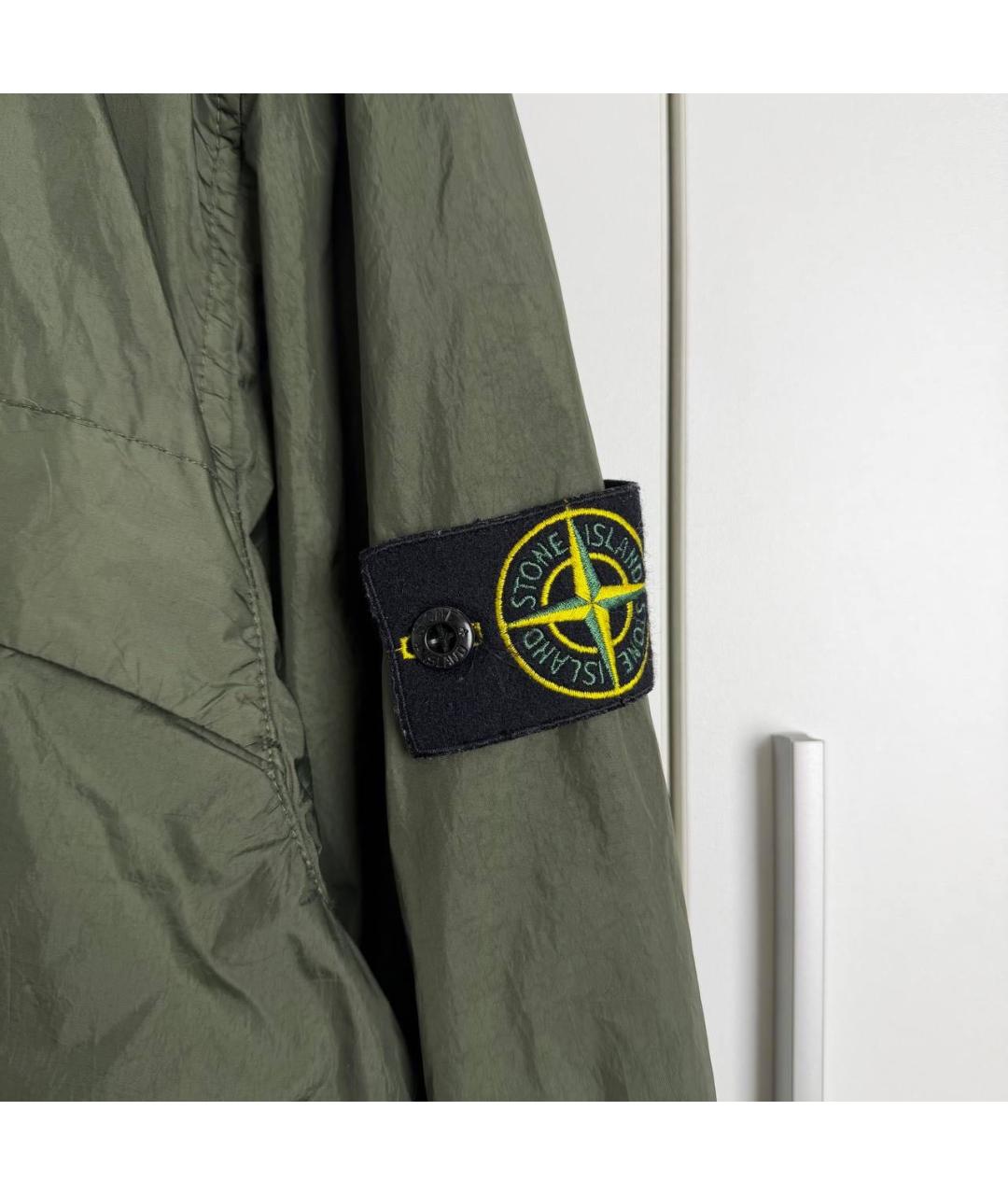 STONE ISLAND Хаки полиамидовая куртка, фото 4
