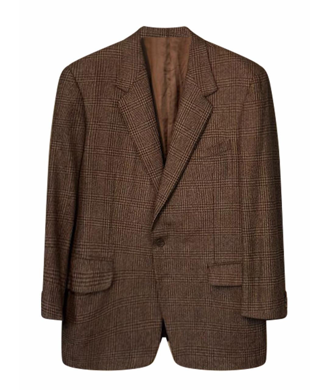 ERMENEGILDO ZEGNA XXX Коричневый шерстяной пиджак, фото 1