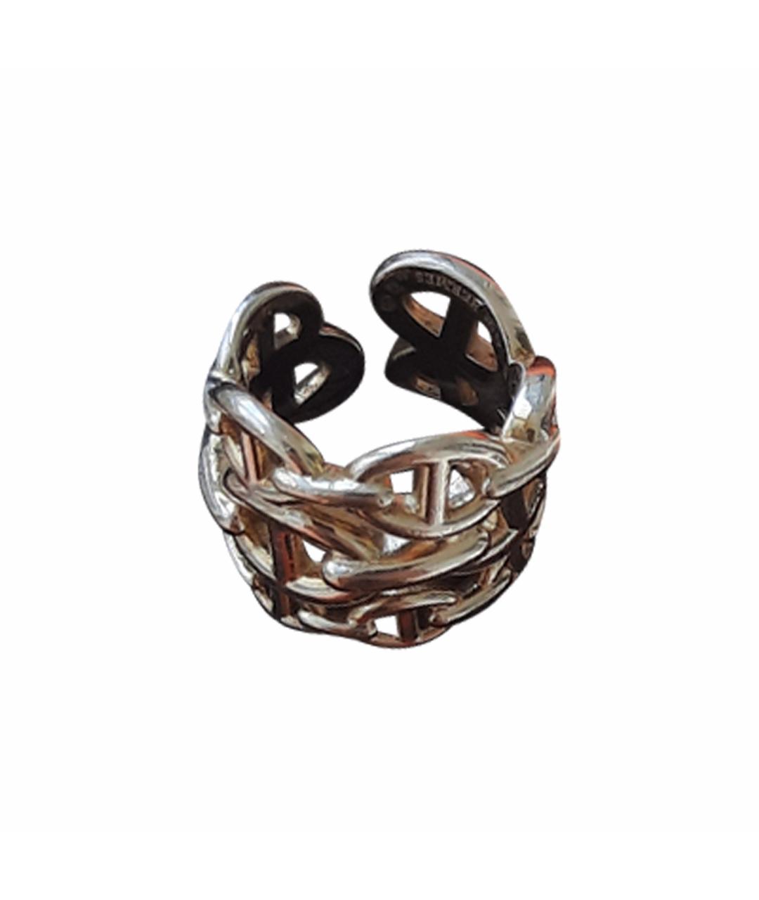 HERMES Серебряное серебряное кольцо, фото 1