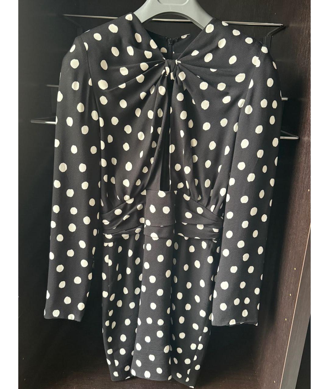 SAINT LAURENT Черное шелковое коктейльное платье, фото 5