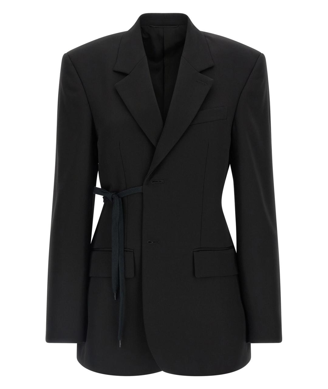 BALENCIAGA Черный шерстяной жакет/пиджак, фото 1