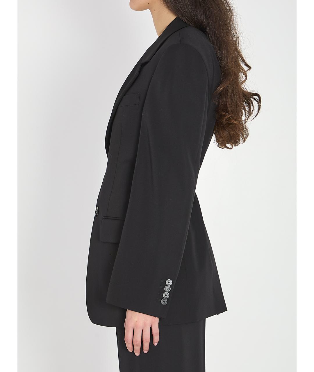 BALENCIAGA Черный шерстяной жакет/пиджак, фото 4