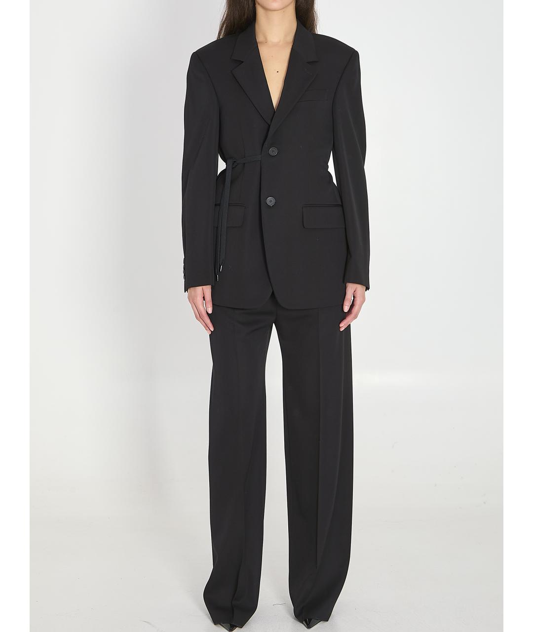 BALENCIAGA Черный шерстяной жакет/пиджак, фото 6