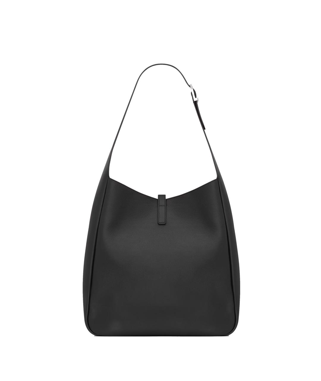 SAINT LAURENT Черная кожаная сумка через плечо, фото 2