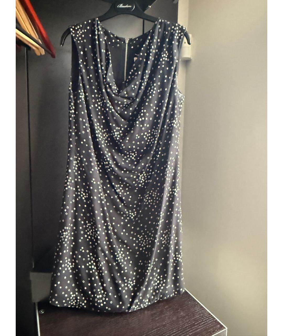 SAINT LAURENT Черное вискозное повседневное платье, фото 5