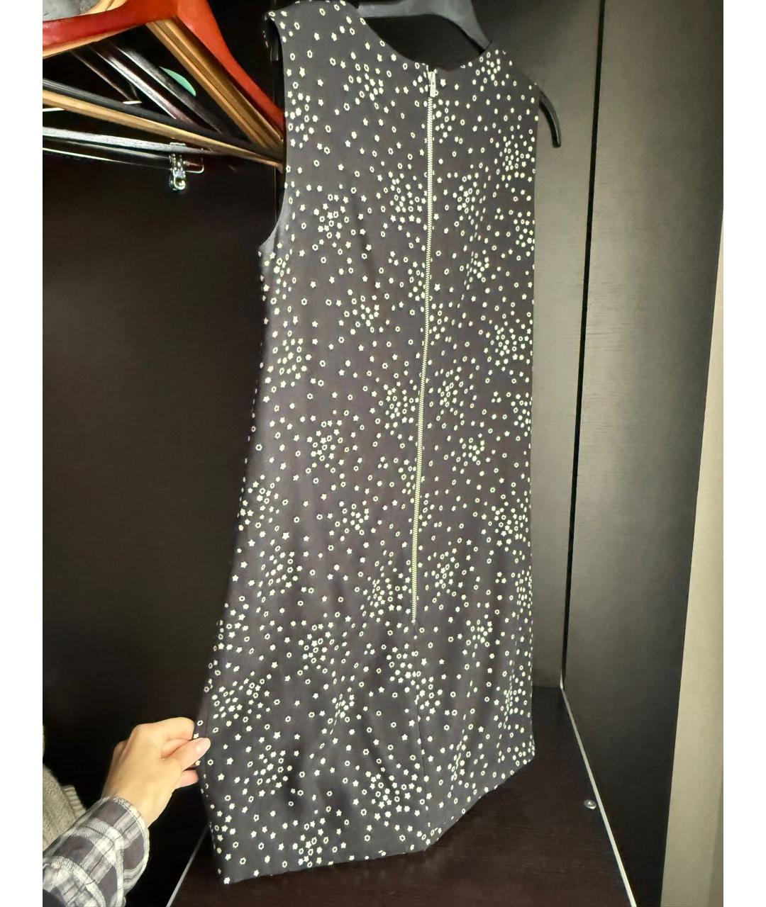 SAINT LAURENT Черное вискозное повседневное платье, фото 2