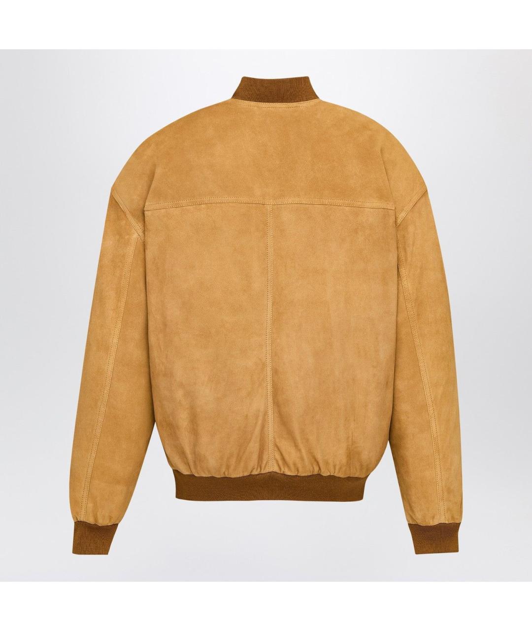 SAINT LAURENT Коричневая замшевая куртка, фото 2