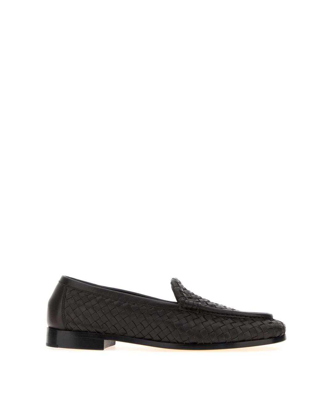 BOTTEGA VENETA Коричневые кожаные лоферы, фото 1
