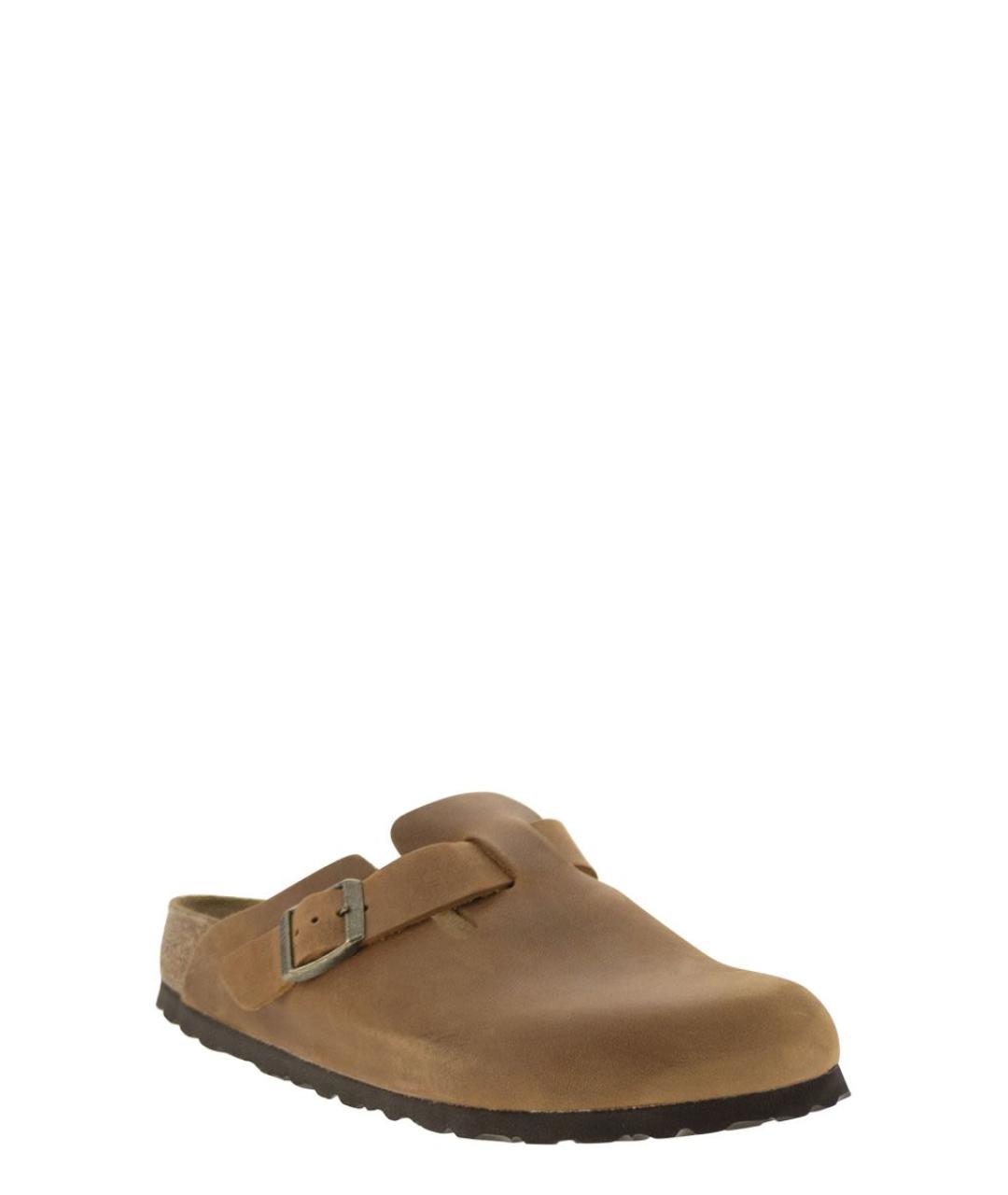 BIRKENSTOCK Коричневые замшевые сабо, фото 2