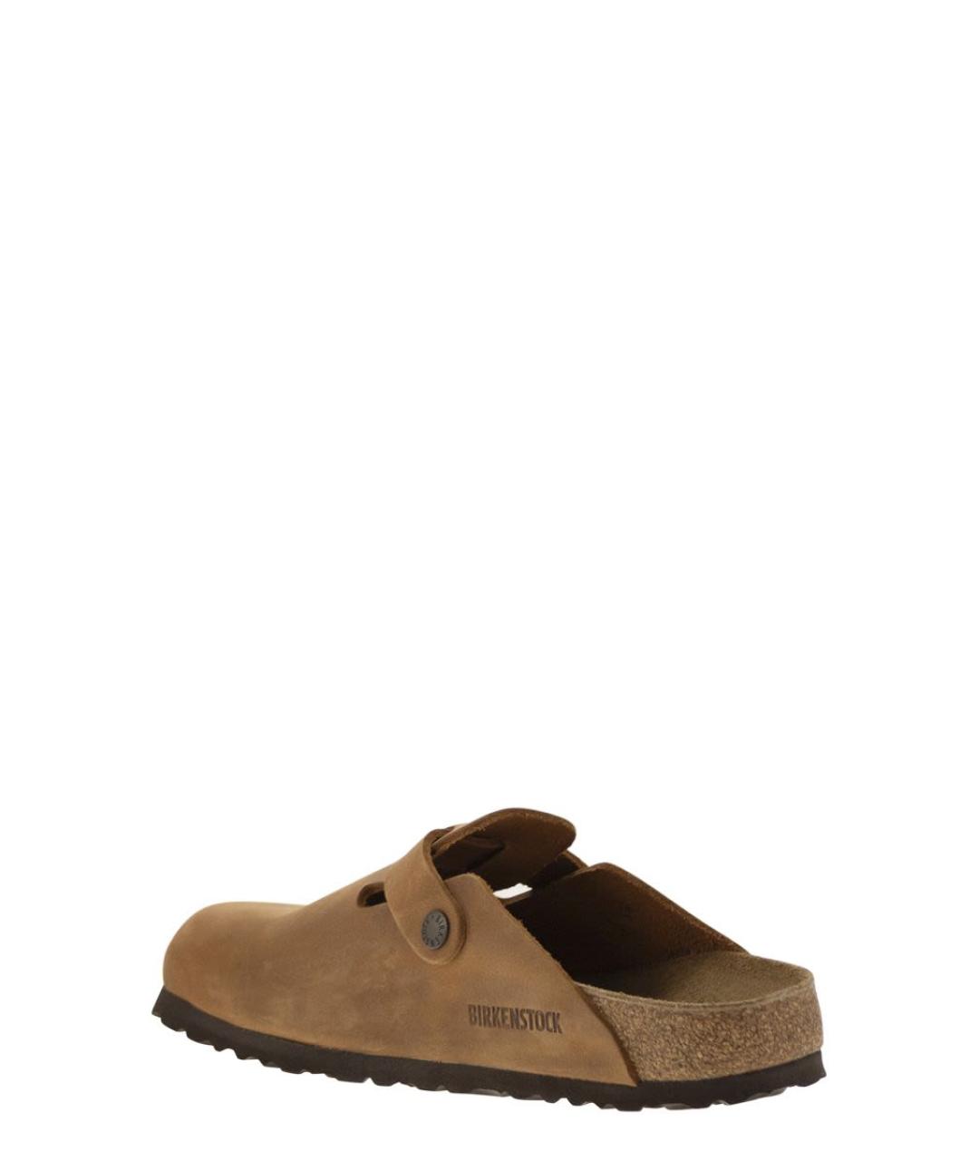 BIRKENSTOCK Коричневые замшевые сабо, фото 3