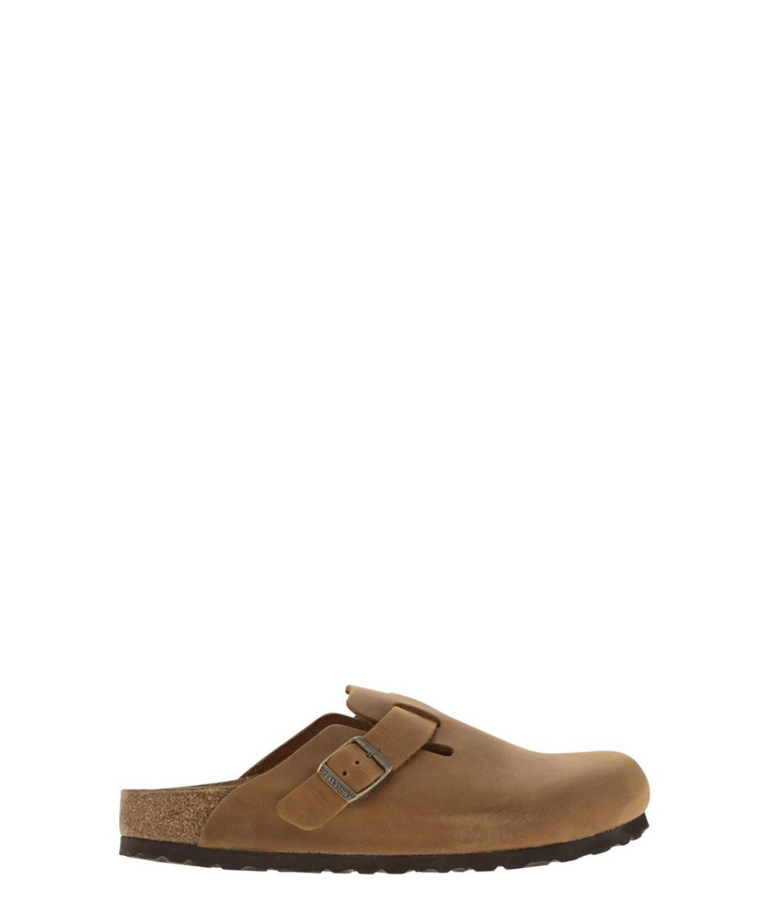 BIRKENSTOCK Коричневые замшевые сабо, фото 1