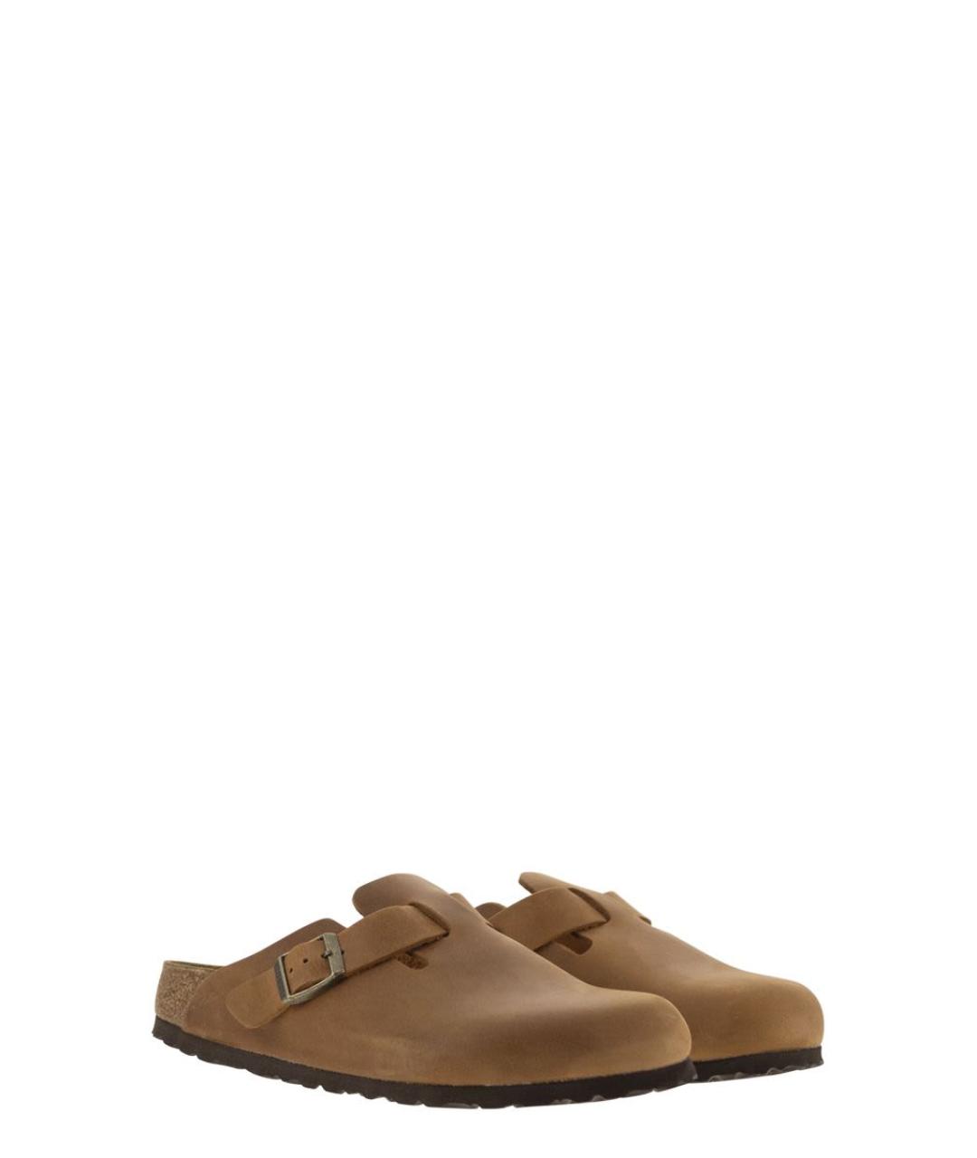BIRKENSTOCK Коричневые замшевые сабо, фото 4