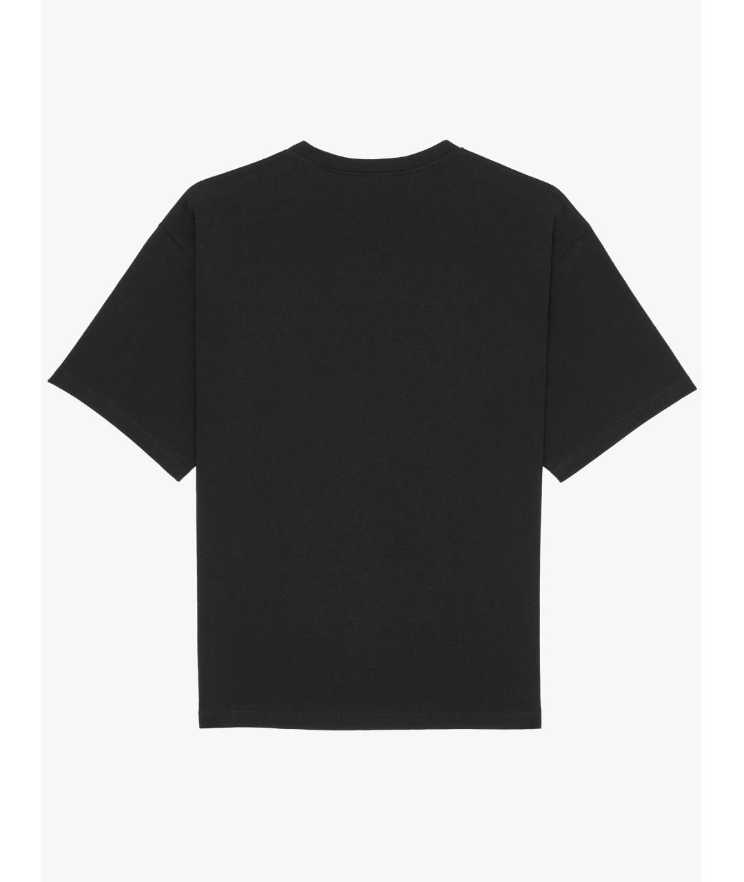 SAINT LAURENT Черная хлопковая футболка, фото 2