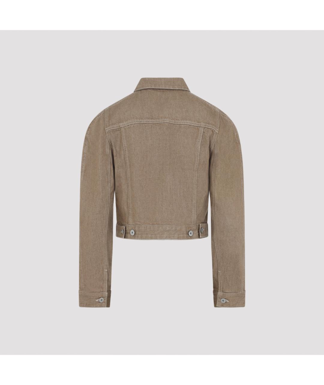 JACQUEMUS Коричневая хлопковая куртка, фото 3