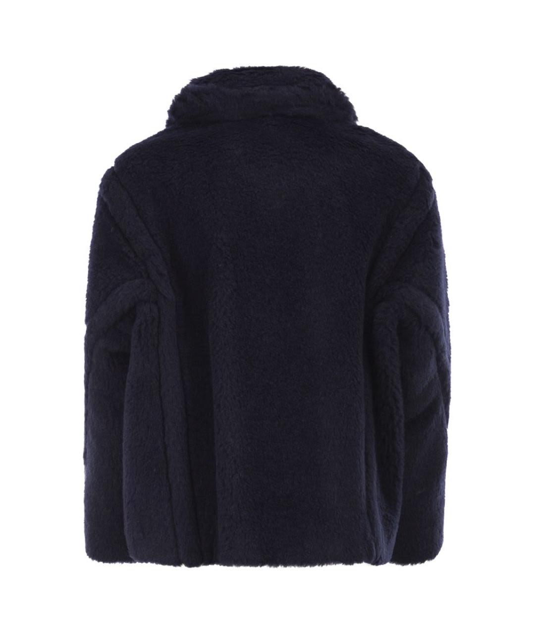 MAX MARA Темно-синее шерстяное пальто, фото 2