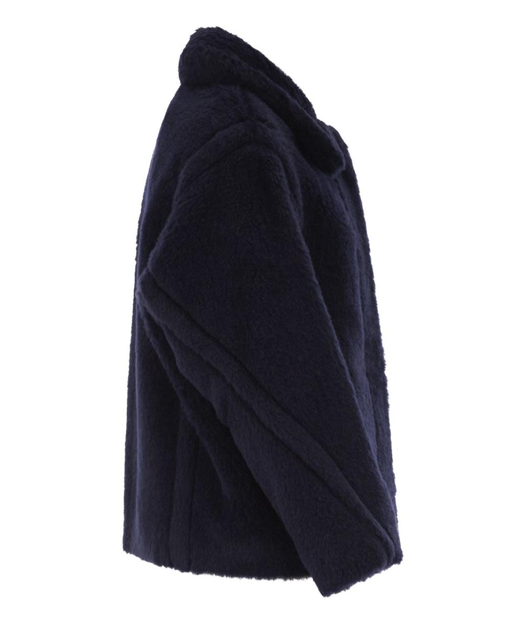 MAX MARA Темно-синее шерстяное пальто, фото 3