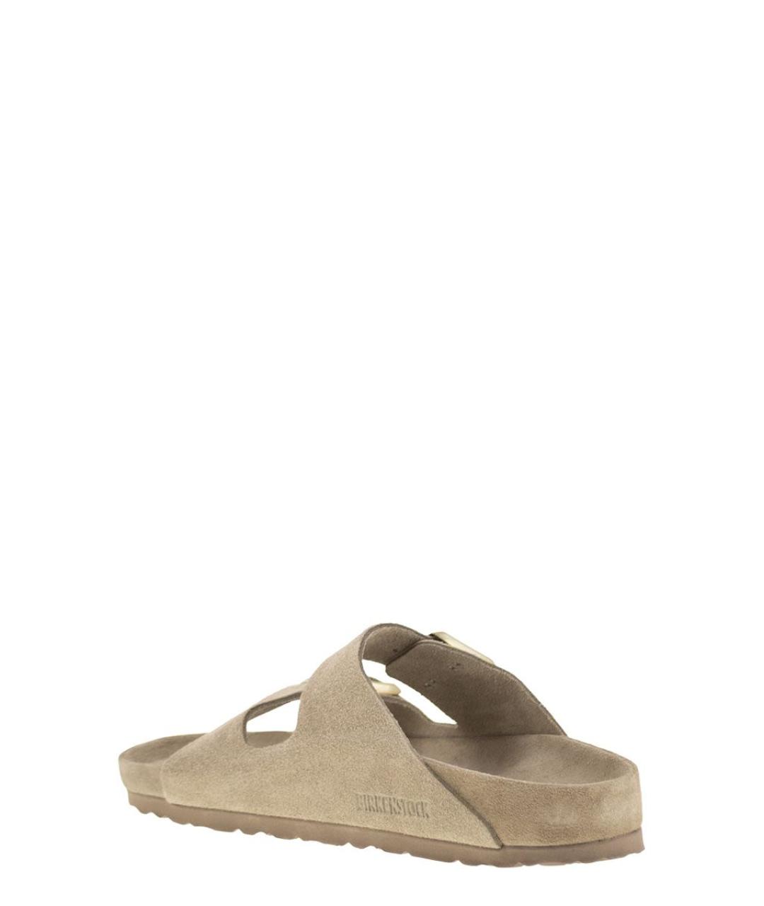 BIRKENSTOCK Коричневые замшевые сандалии, фото 3