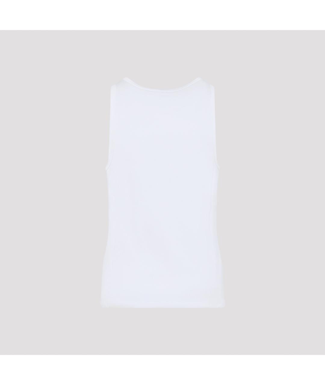 CASABLANCA Белая хлопковая майка, фото 4