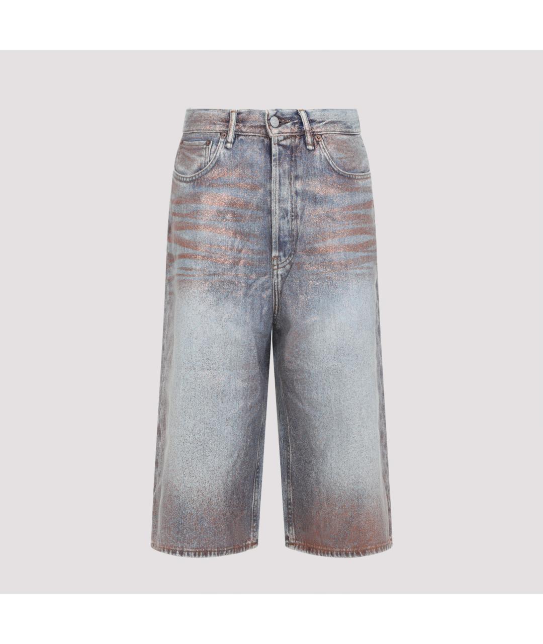 ACNE STUDIOS Серые деним шорты, фото 2