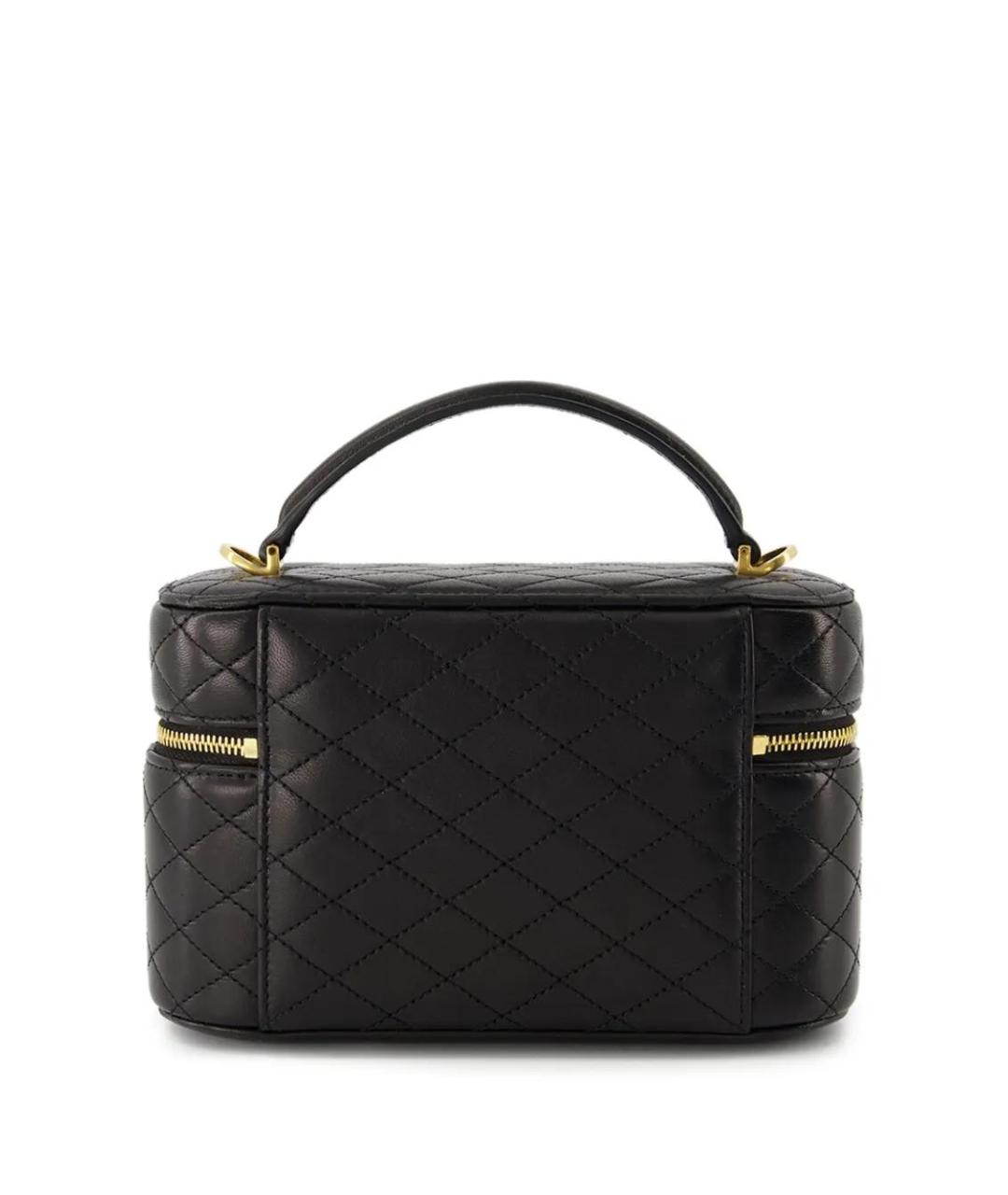 SAINT LAURENT Черная кожаная сумка через плечо, фото 2