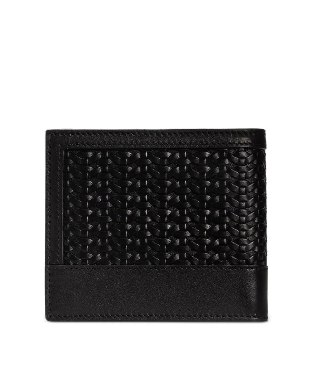 DOLCE&GABBANA Черный кожаный кошелек, фото 2