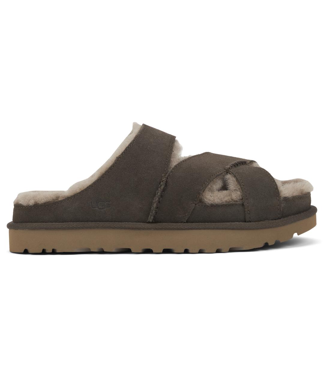 UGG AUSTRALIA Серые замшевые сандалии, фото 2