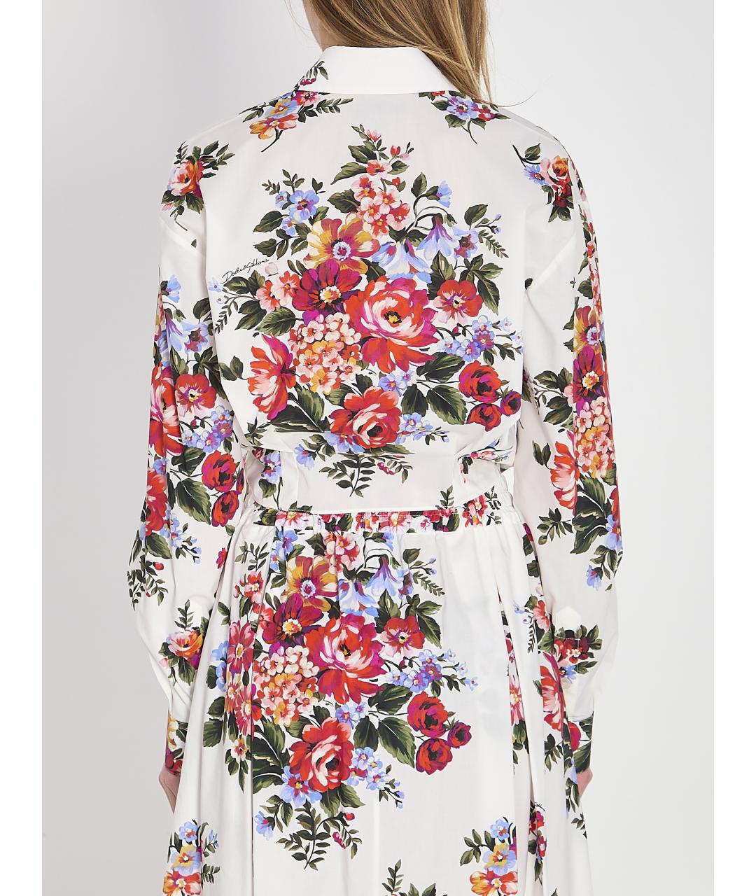 DOLCE&GABBANA Мульти хлопковая рубашка, фото 4