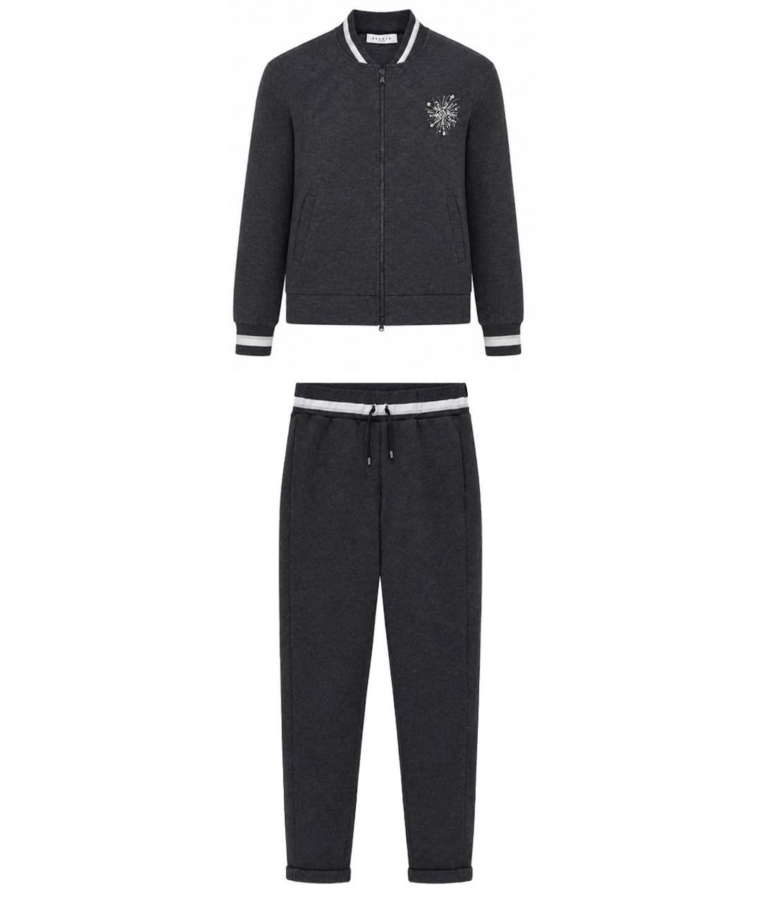 SANDRO Антрацитовый хлопковый спортивные костюмы, фото 1