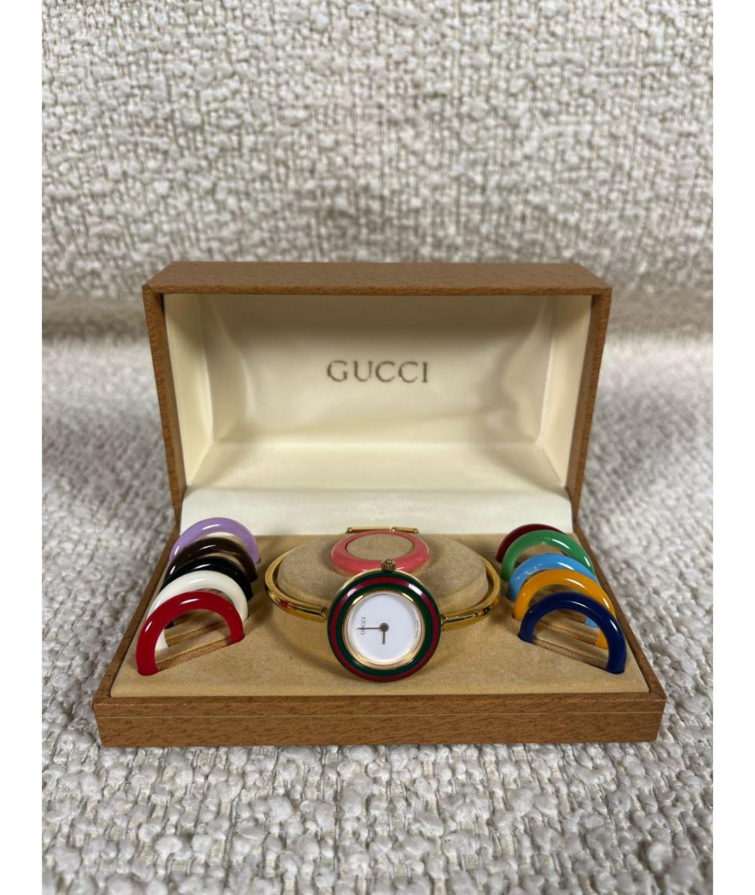 GUCCI Золотые позолоченные часы, фото 8