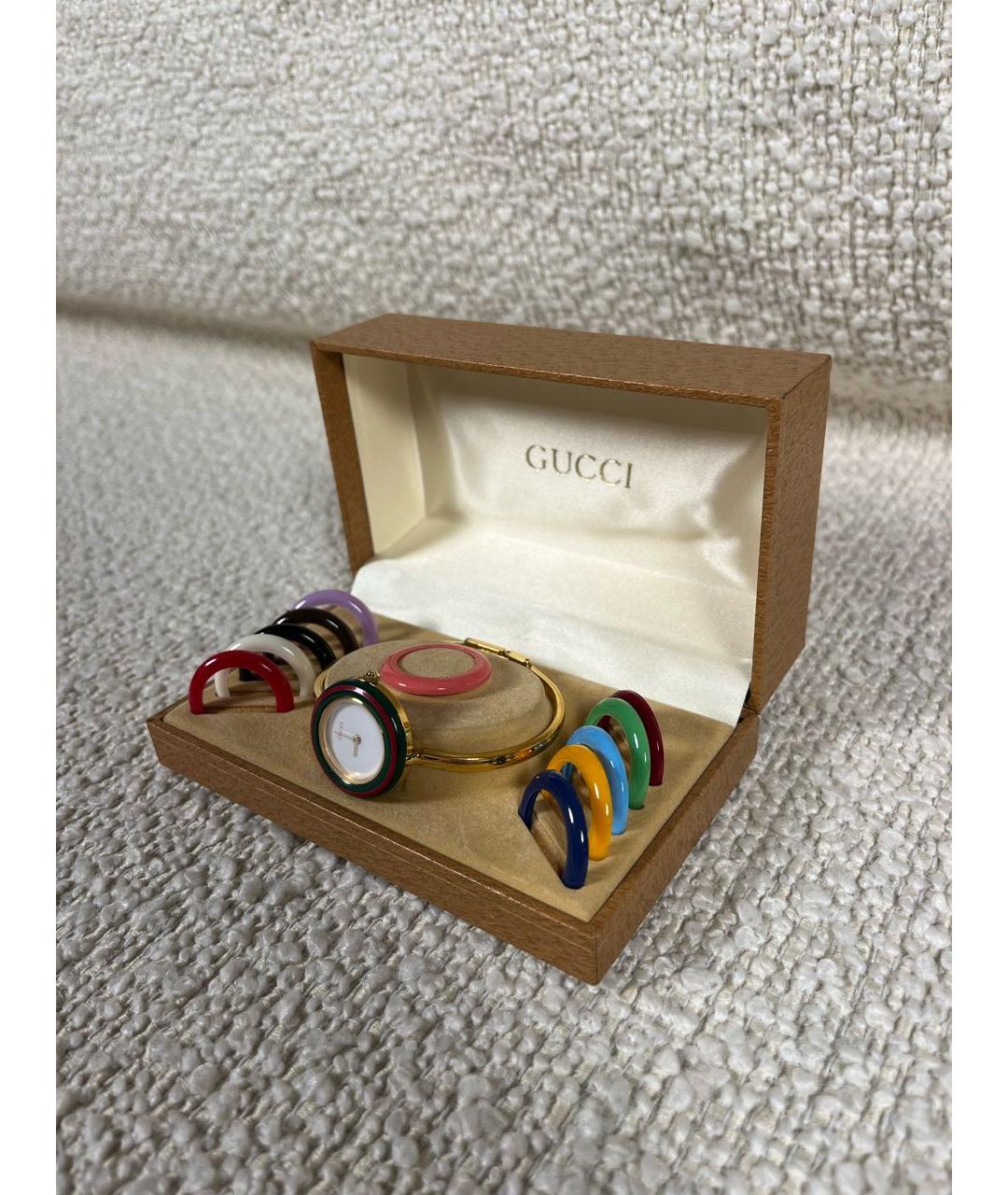 GUCCI Золотые позолоченные часы, фото 5