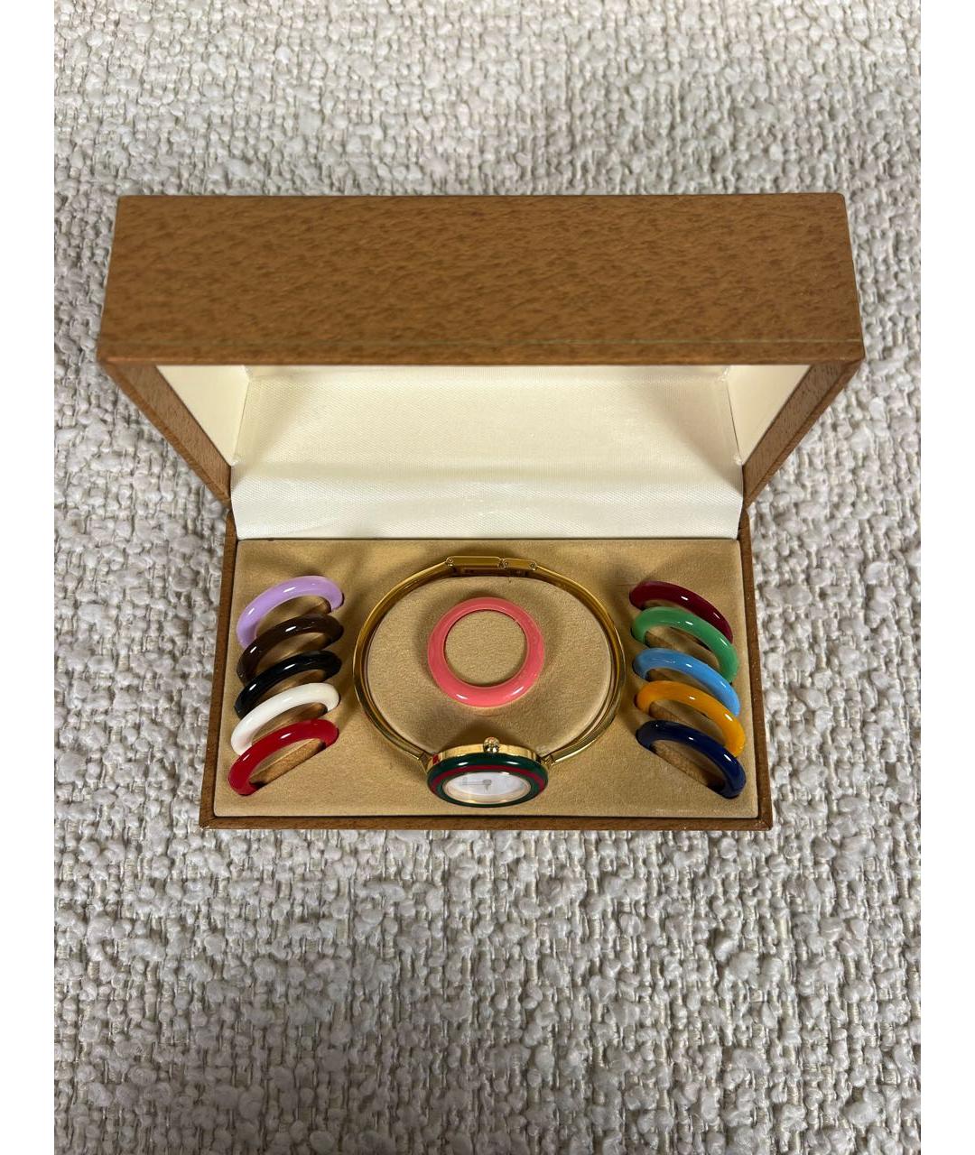 GUCCI Золотые позолоченные часы, фото 3