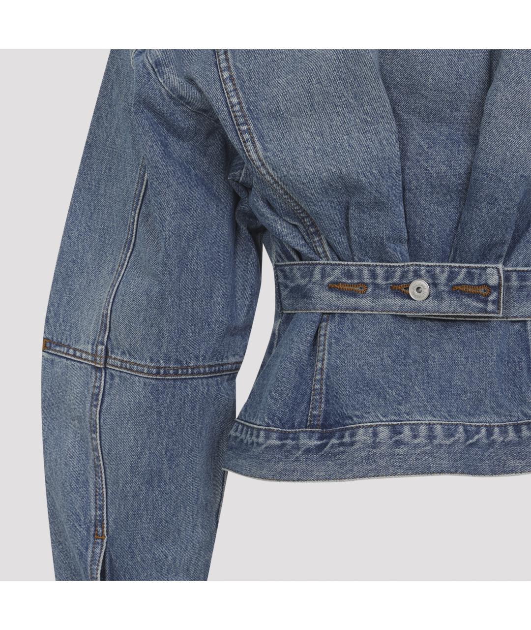 JACQUEMUS Синяя хлопковая куртка, фото 4