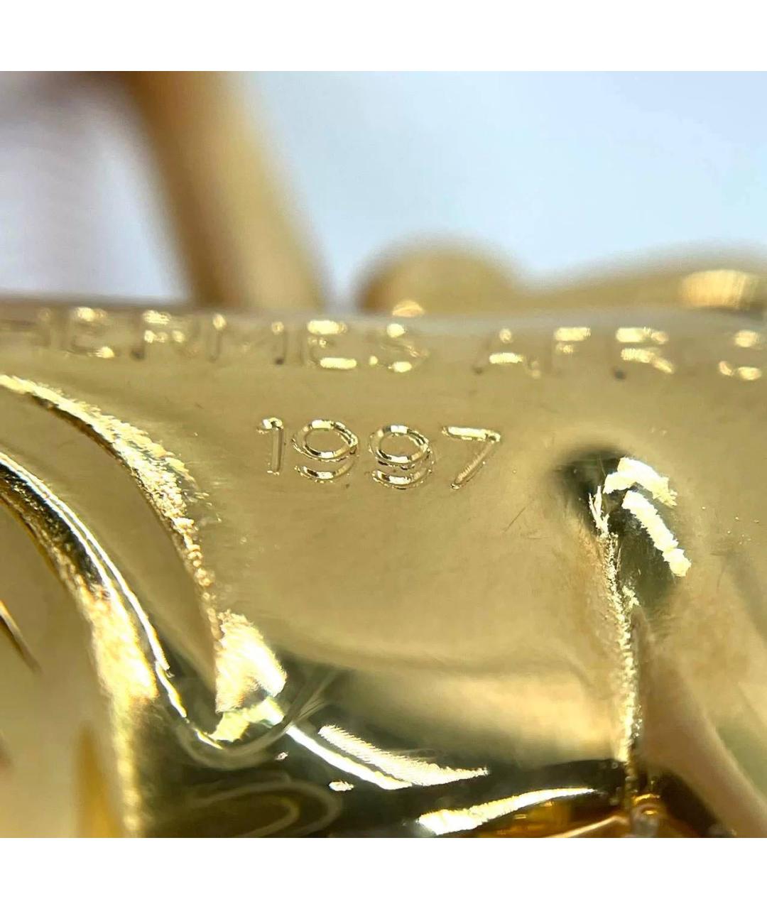 HERMES Золотой брелок, фото 7