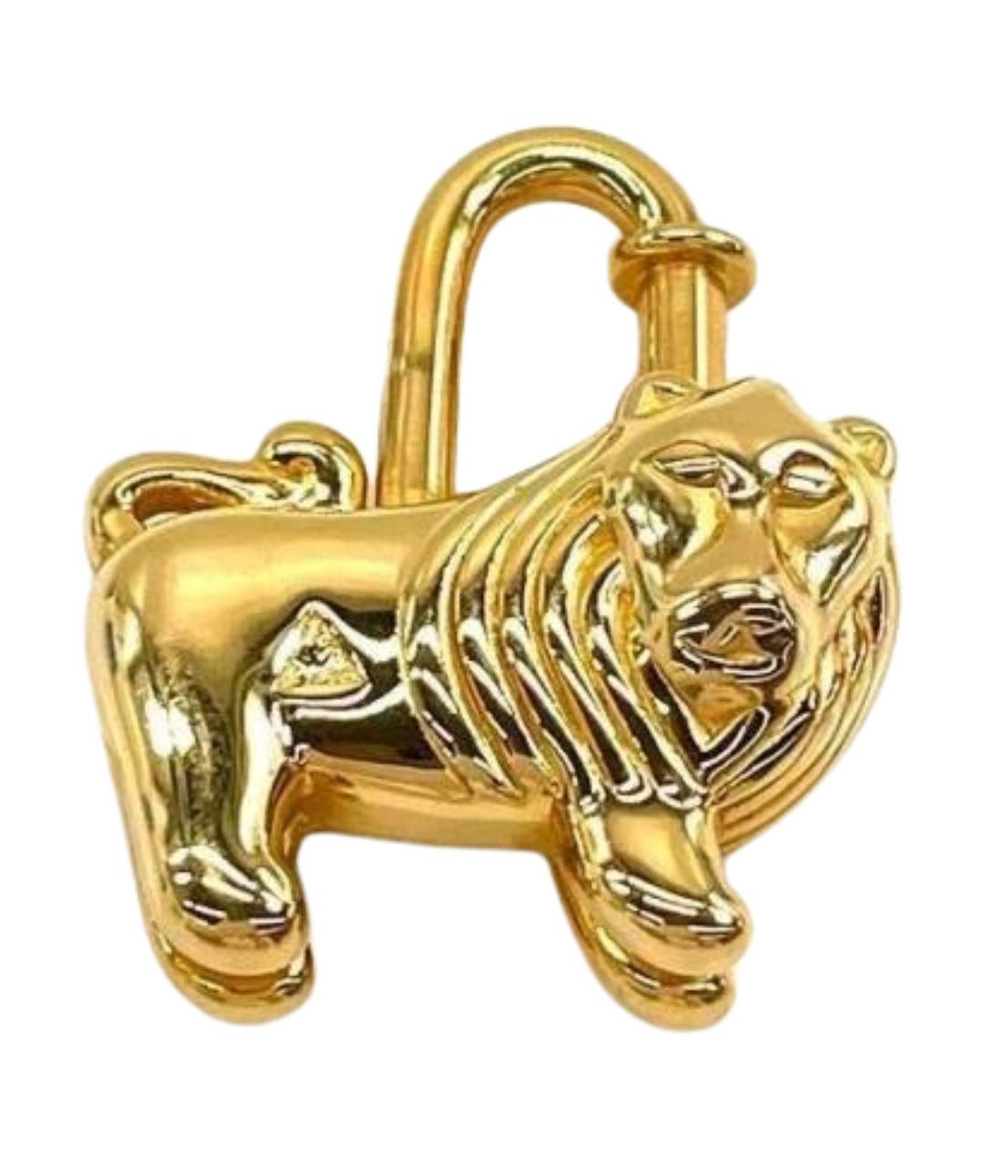 HERMES Золотой брелок, фото 1