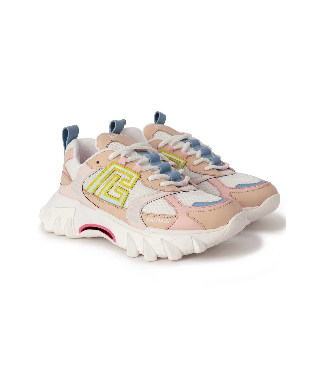 BALMAIN Мульти кожаные кроссовки, фото 2