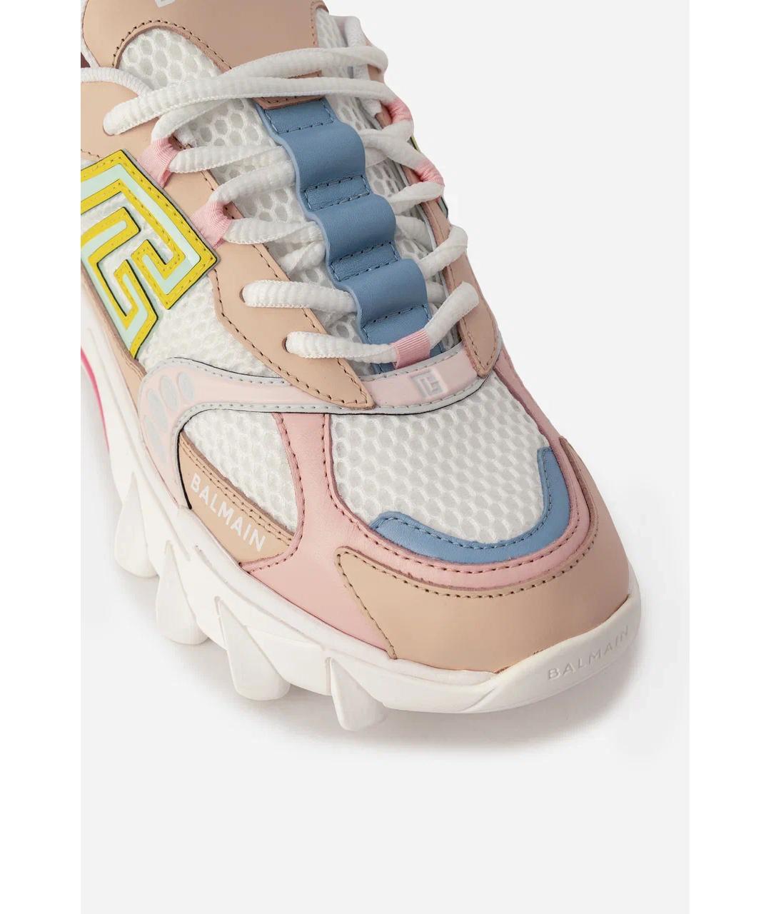 BALMAIN Мульти кожаные кроссовки, фото 3