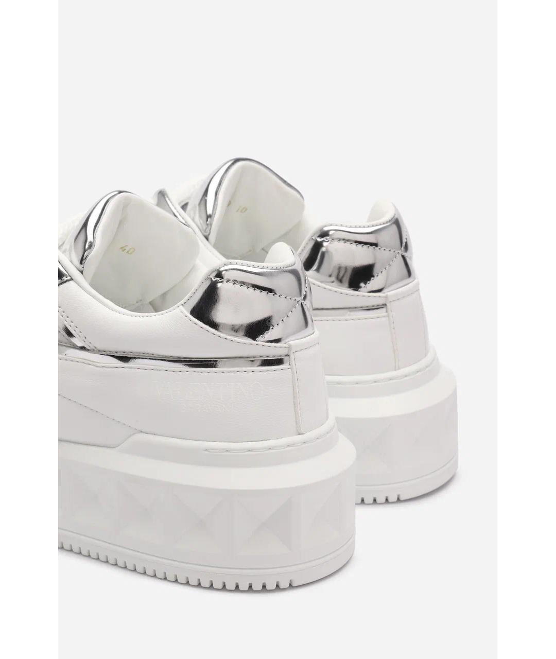 VALENTINO Белые кожаные кроссовки, фото 3